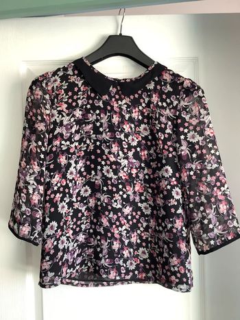 Blouse fleurs see u soon S