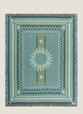 Couverture sunset green