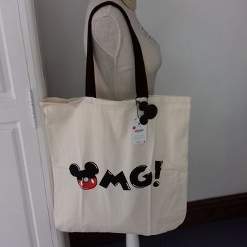 Tote écru Mickey - Bershka - 47X49cm- Neuf