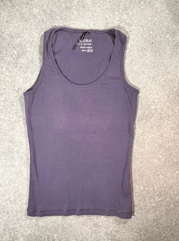 🌟 Débardeur violet Naf Naf 100% coton taille S 🌟