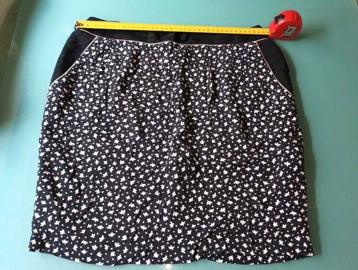 Petite jupe noire fluide doublée taille 40 marque Promod - photo numéro 7