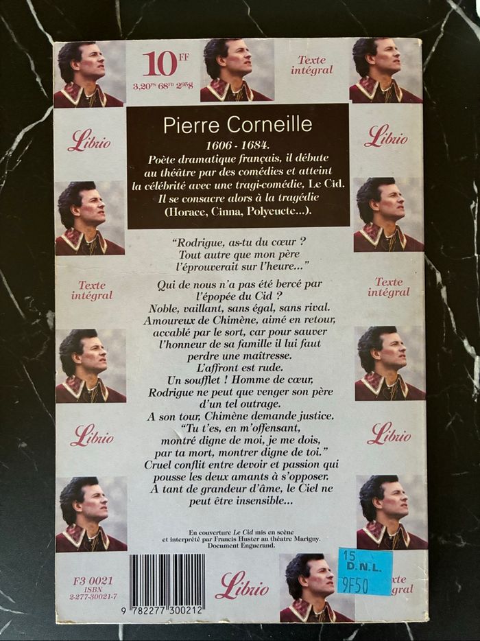 Livre Le Cid - Corneille