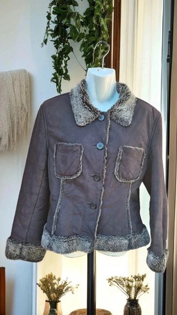 Veste intérieur fausse fourrure 🌹38/40 🌹 noir choklate