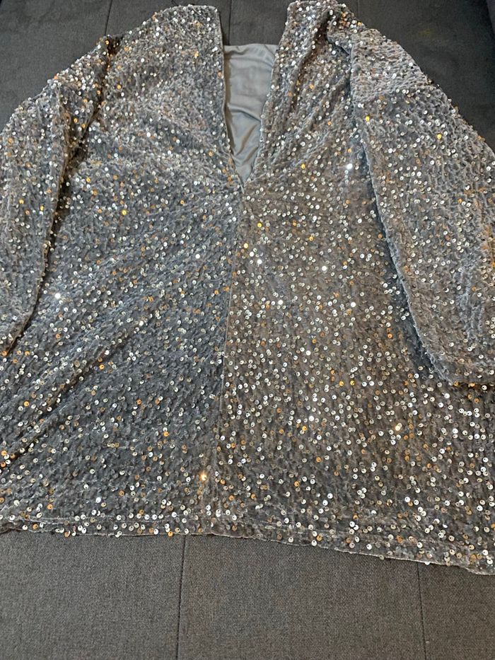 Robe mi-longue d’hiver grise taille 54 Boohoo - photo numéro 4