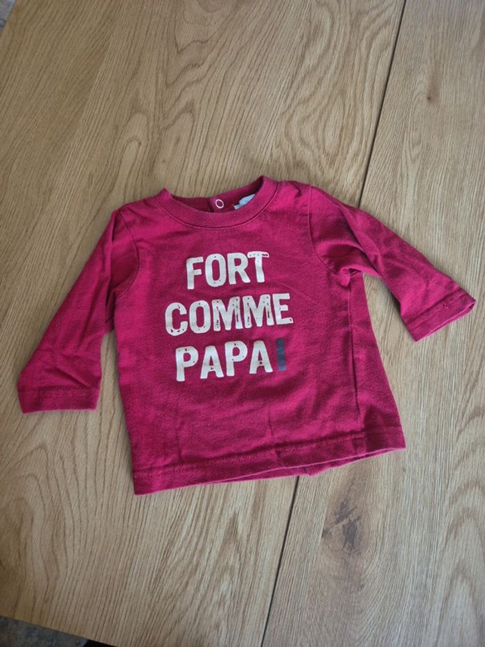 T shirt manches longues 3 mois - photo numéro 2