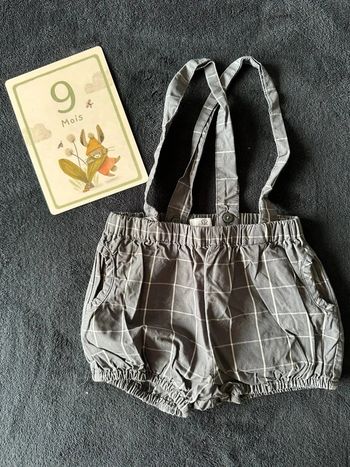 Culotte courte / mini short à bretelles