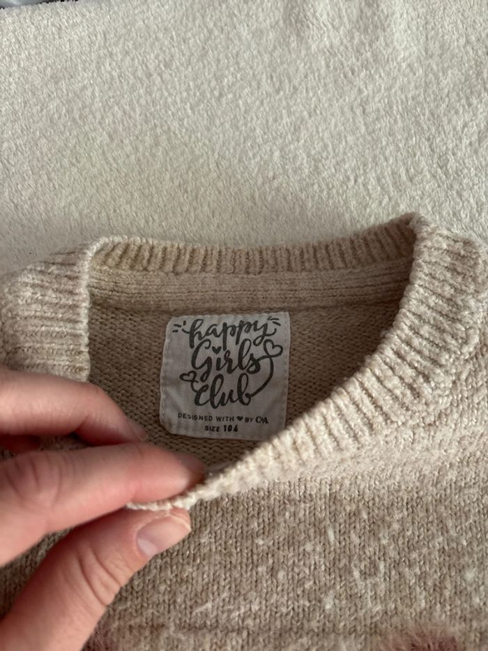 Robe en style laine hiver manches longues 4 ans - photo numéro 3