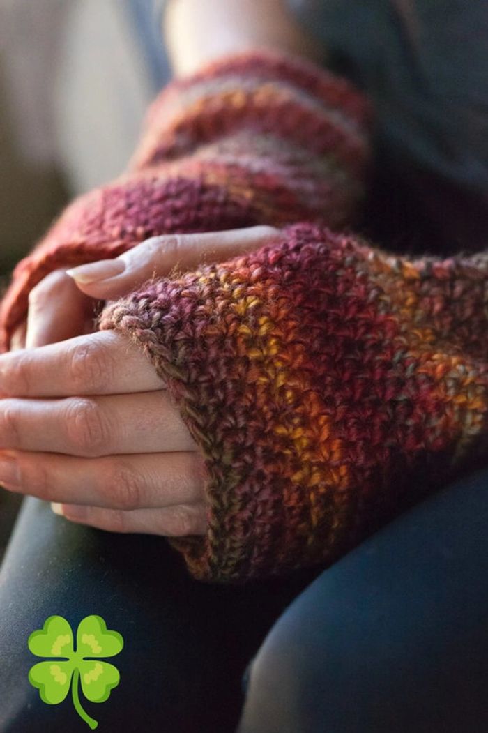 Mitaines colorées au crochet - photo numéro 6