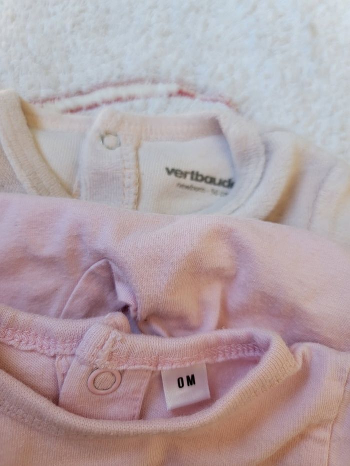 Lot de 2 pyjamas et 1 bodie naissance  fille - photo numéro 4