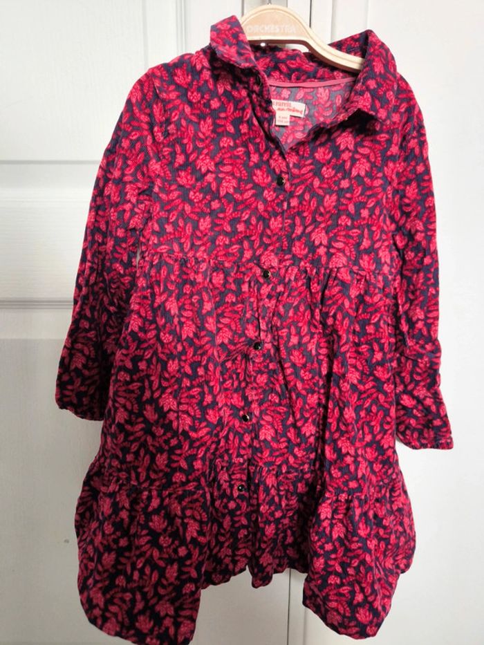 Robe fille.velours du pareil au même 4 ans