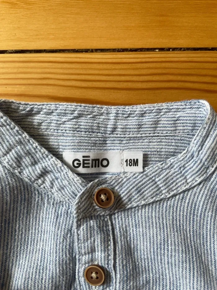 Lot pantalon velours et chemise 18 mois - photo numéro 4