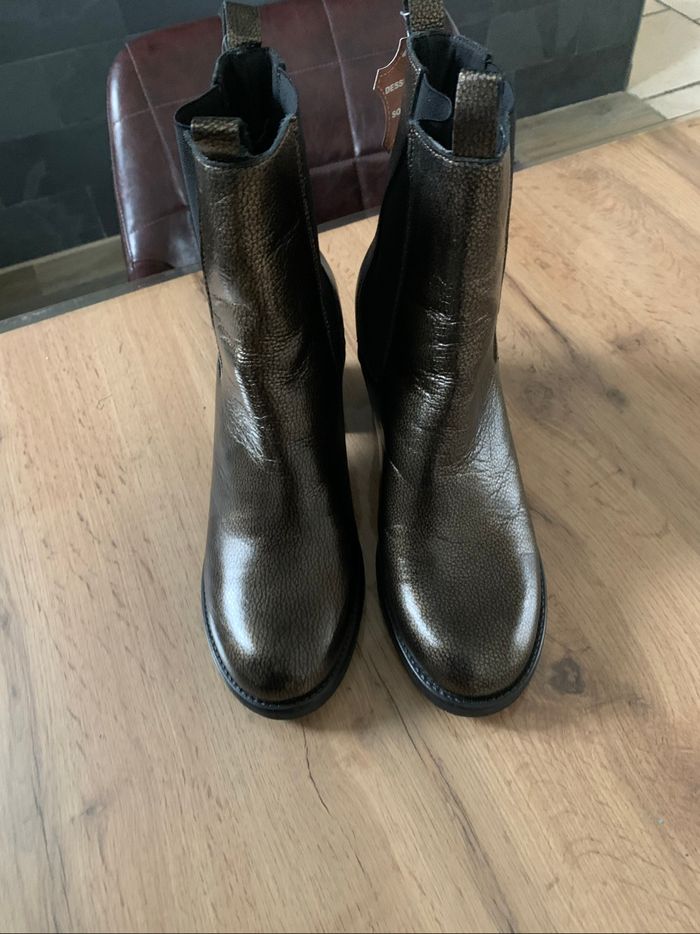 Bottines en cuir - pointure 40 - photo numéro 3
