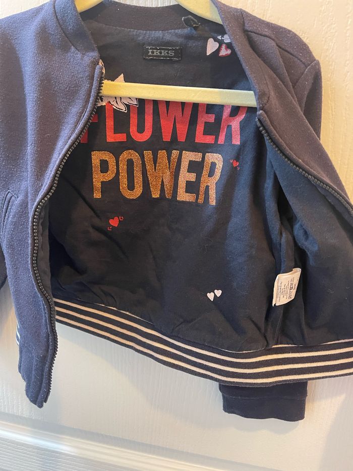 Gilet IKKS T.3 ans réversible zipée - photo numéro 3
