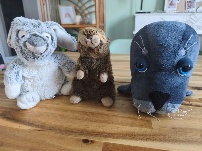 Lot de 3 peluches