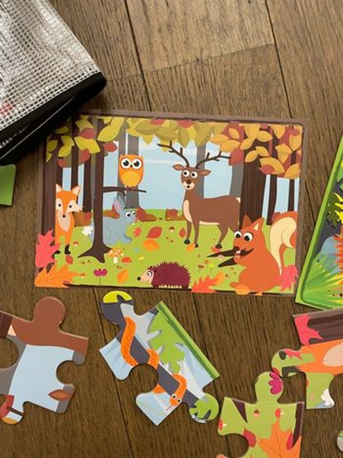 Lot de 2 puzzles grandes pièces