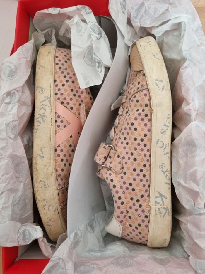 Baskets en toile kickers pointure 31 - photo numéro 7