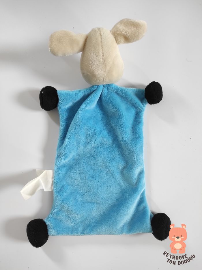 Doudou Plat Mouton Brioche Bleu Beryl - photo numéro 2