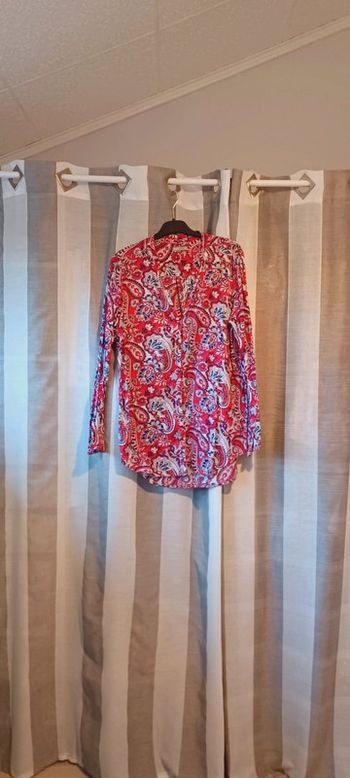 Blouse/tunique fleuri femme manches longues, taille 42, marque Tex,