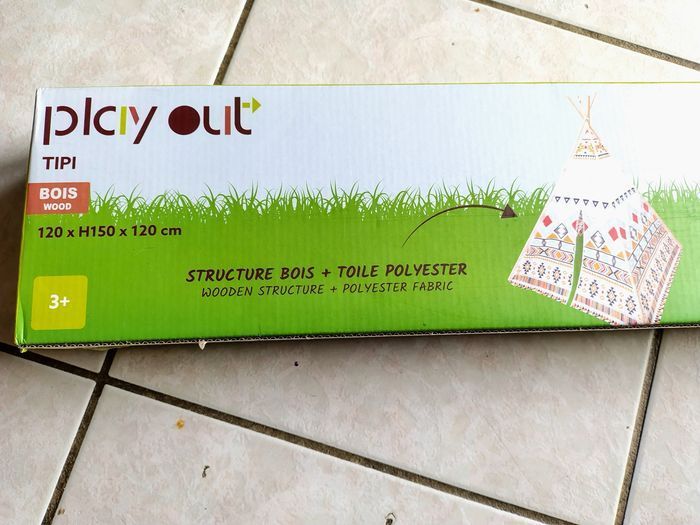 Tipi indien en bois et polyester TBE très peu utilisé - photo numéro 1