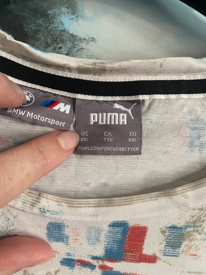 T-shirt homme, puma, moto, sport BMW, taille XL - photo numéro 5