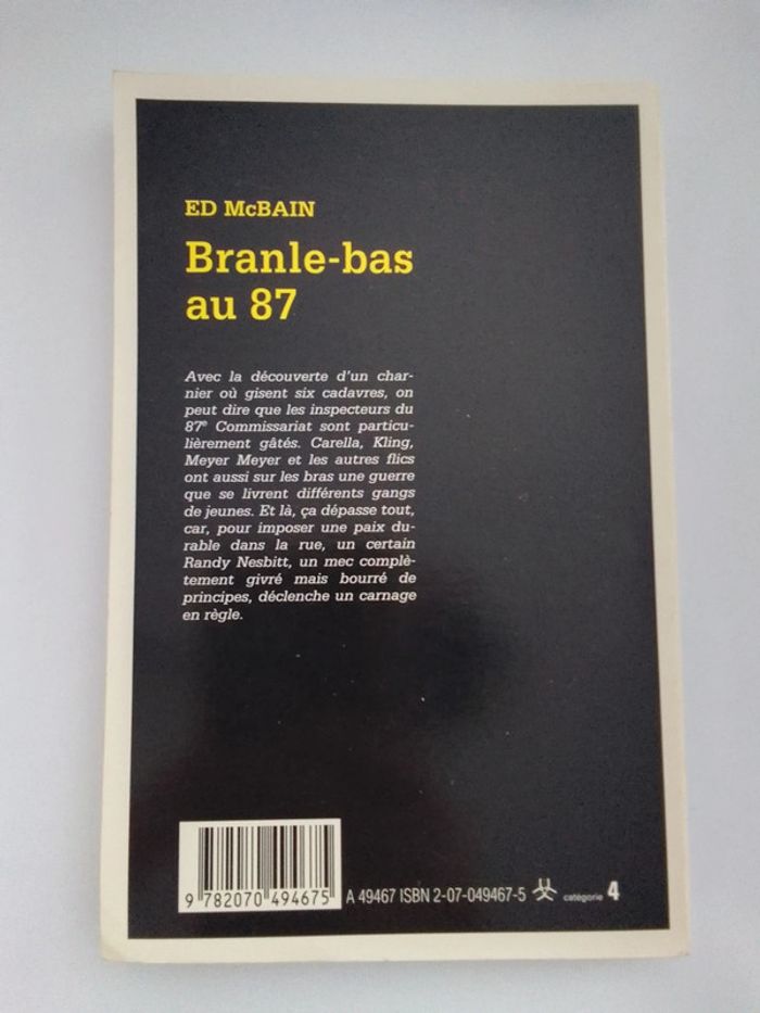 Ed McBain - Branle-bas au 87 - photo numéro 2
