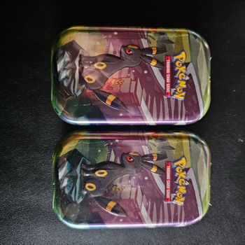 Lot de 2 Mini Tin Pokémon EV8.5 Évolutions Prismatique Noctali