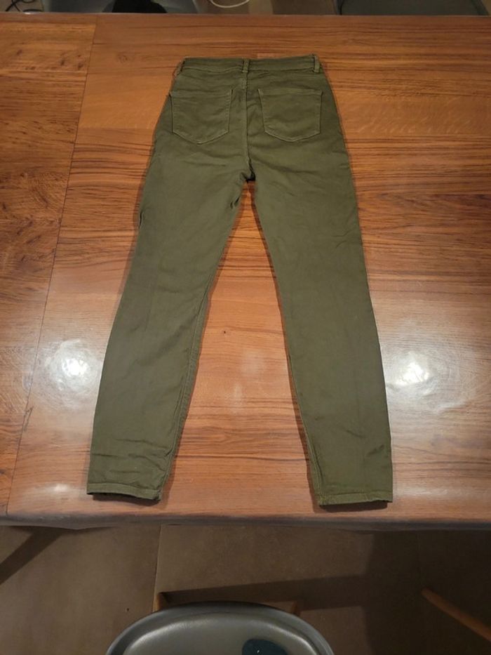 Jean skinny femme kaki taille 34 - photo numéro 4