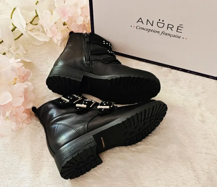 Bottes Bottines Cuir Zip André T29 - photo numéro 2
