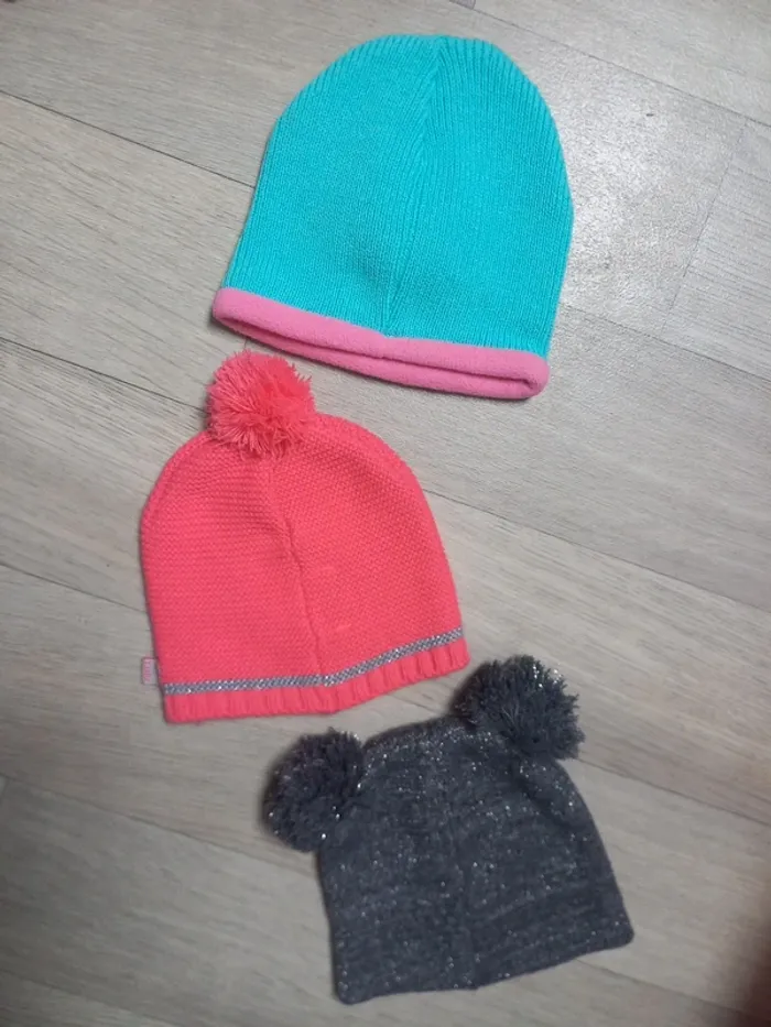 Lot de 3 bonnets bébé - photo numéro 3