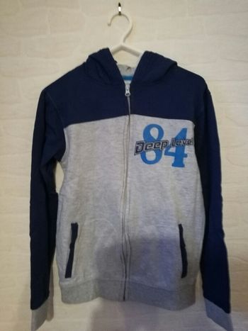 veste sweat bleu marque U taille 14 ans