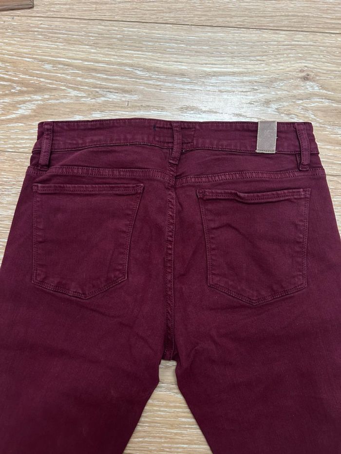 Jean kaporal bordeaux - slim standard - taille 38 - - photo numéro 5