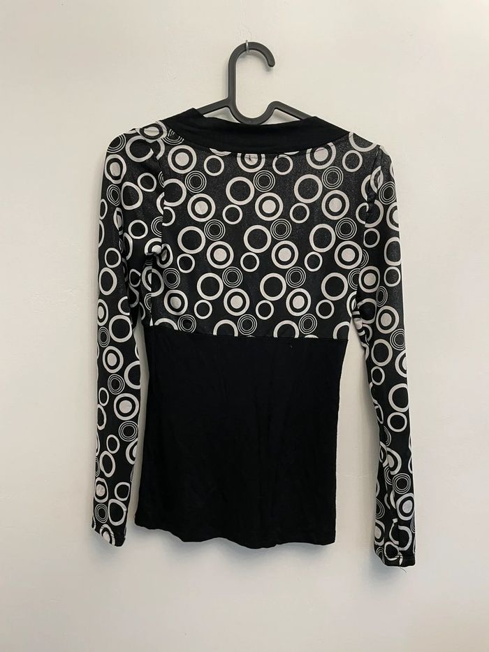 Haut manche longue Pimkie y2k vintage retro motif - photo numéro 2