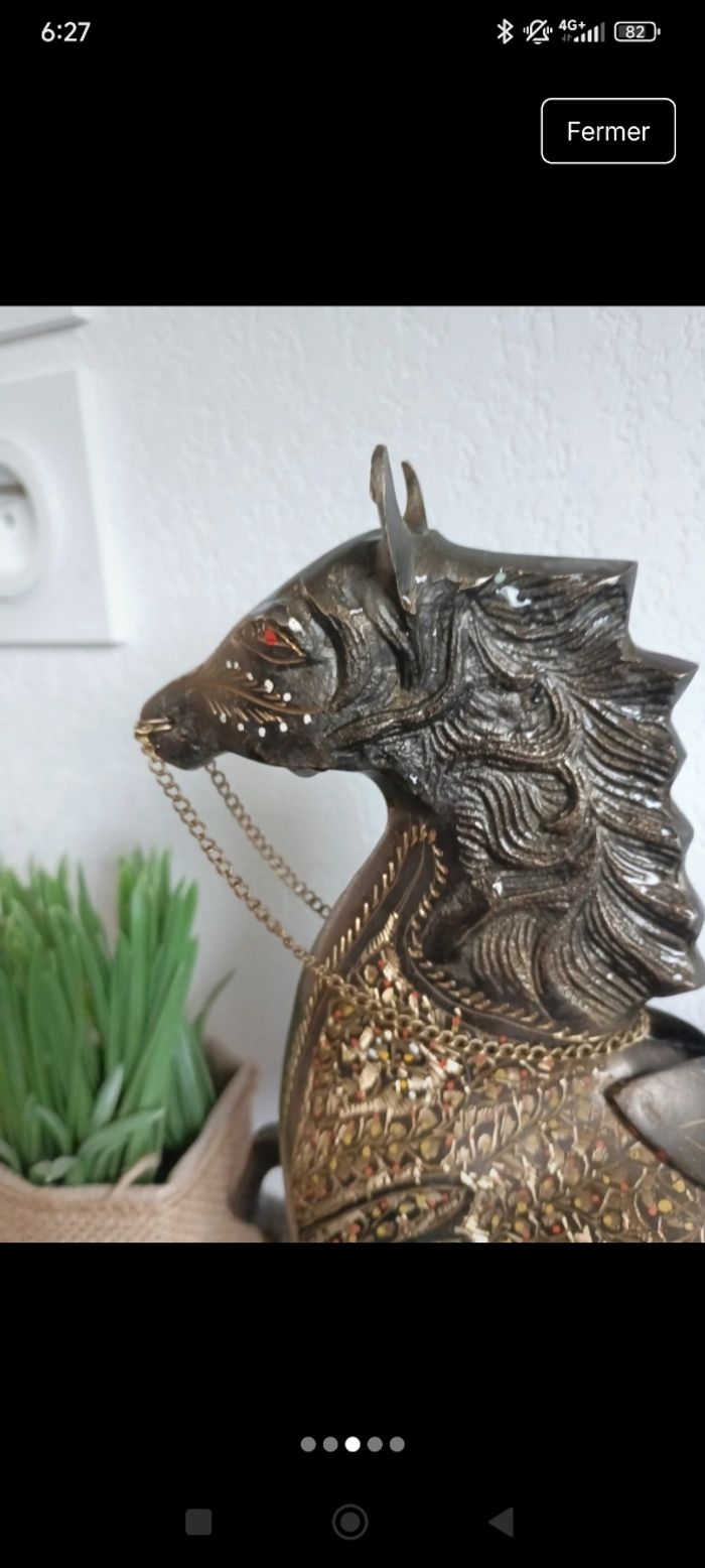 Statuette cheval bronze - photo numéro 3