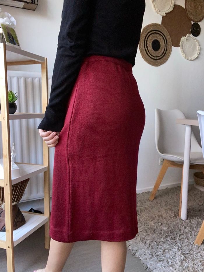 Jump vintage bordeau taille 36/38 - photo numéro 2