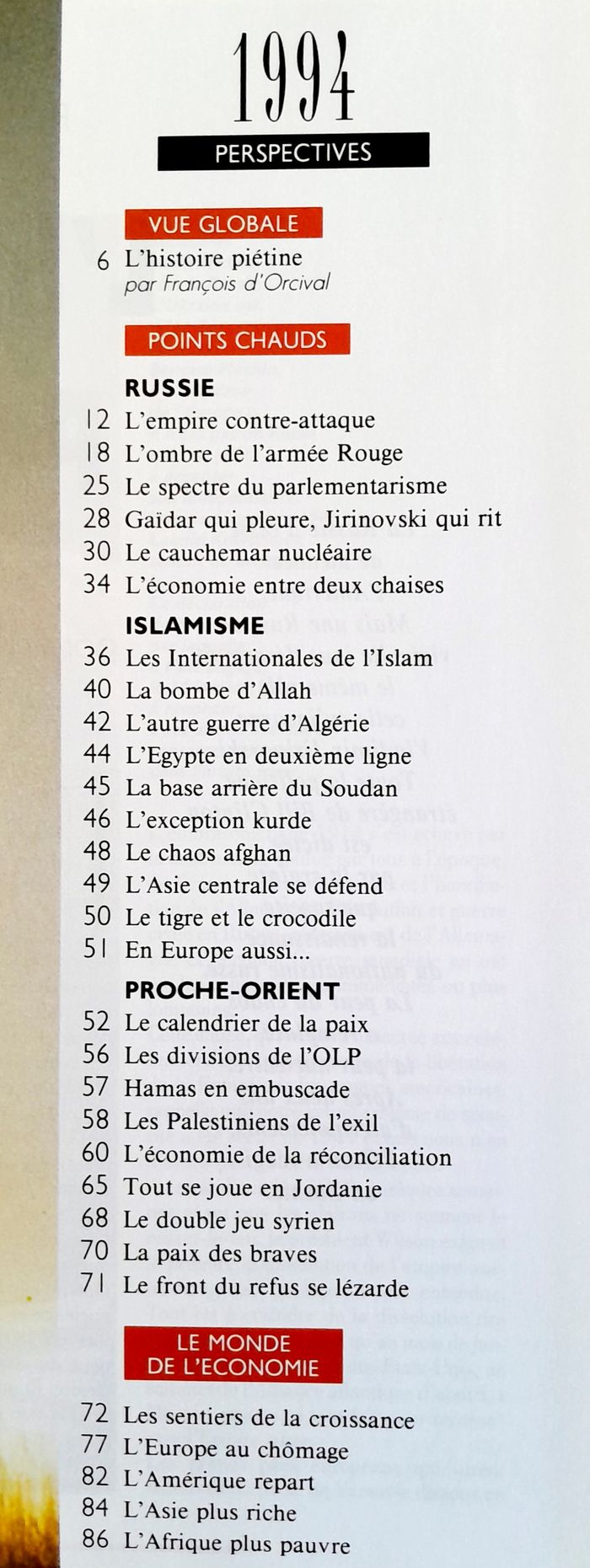L'album de l'année 1993 - Valeurs actuelles le spectacle du Monde - photo numéro 6