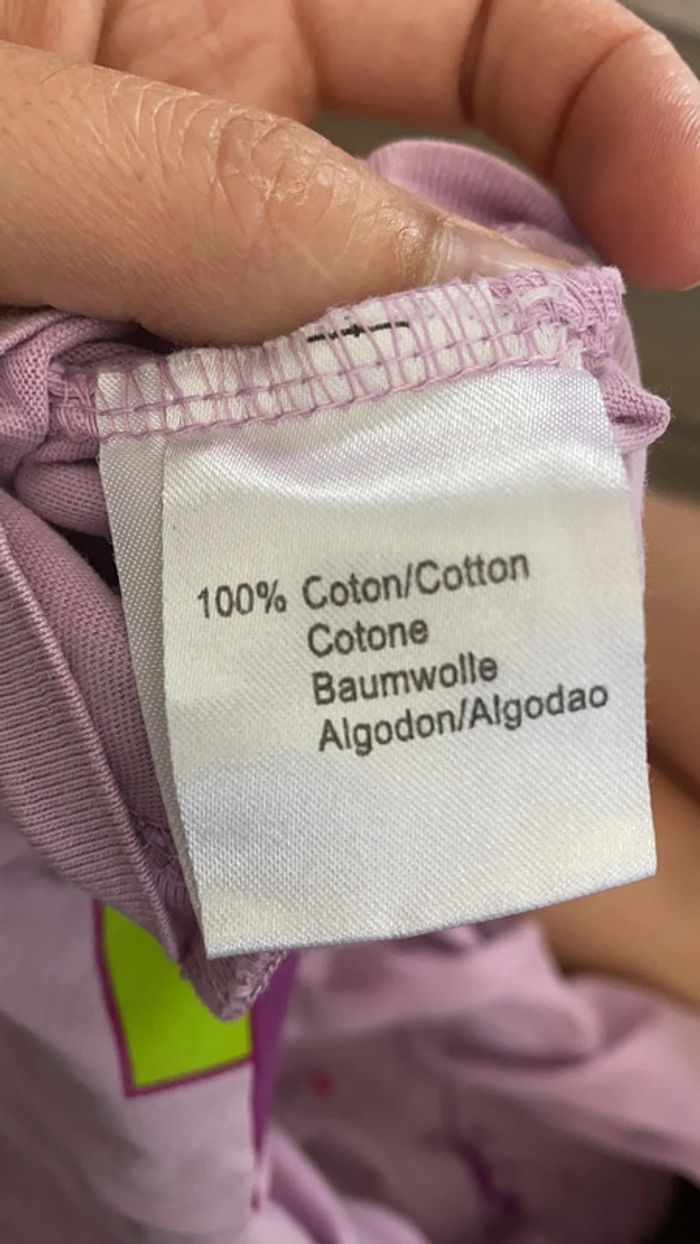 Ensemble licorne violet coton 6-12 mois - photo numéro 5