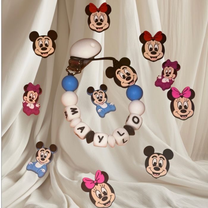 Attache tétine anneau de dentition etc plusieurs modèles de disponible vintage rare Disney personnalisé