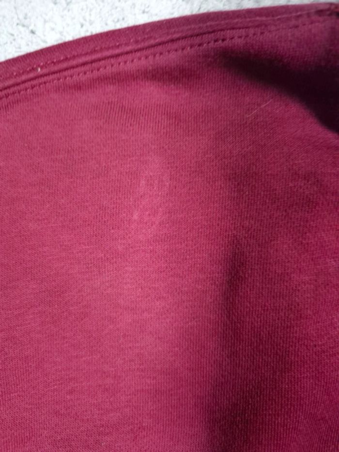 Sweat Nike Club Fleece Crewneck Pull col rond - Bordeaux logo brodé - Taille L Hommes - photo numéro 6