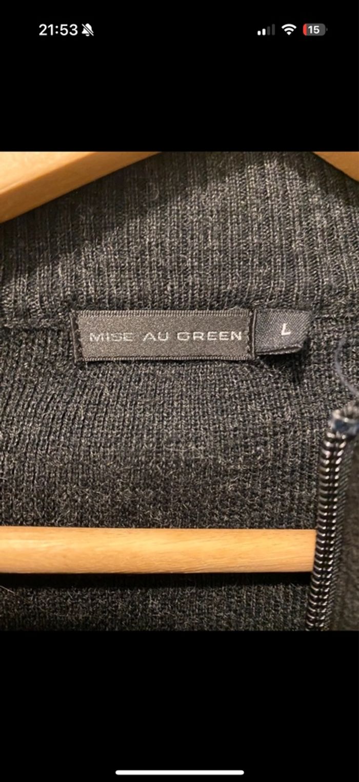 Gilet cardigan homme mise au green L - photo numéro 3