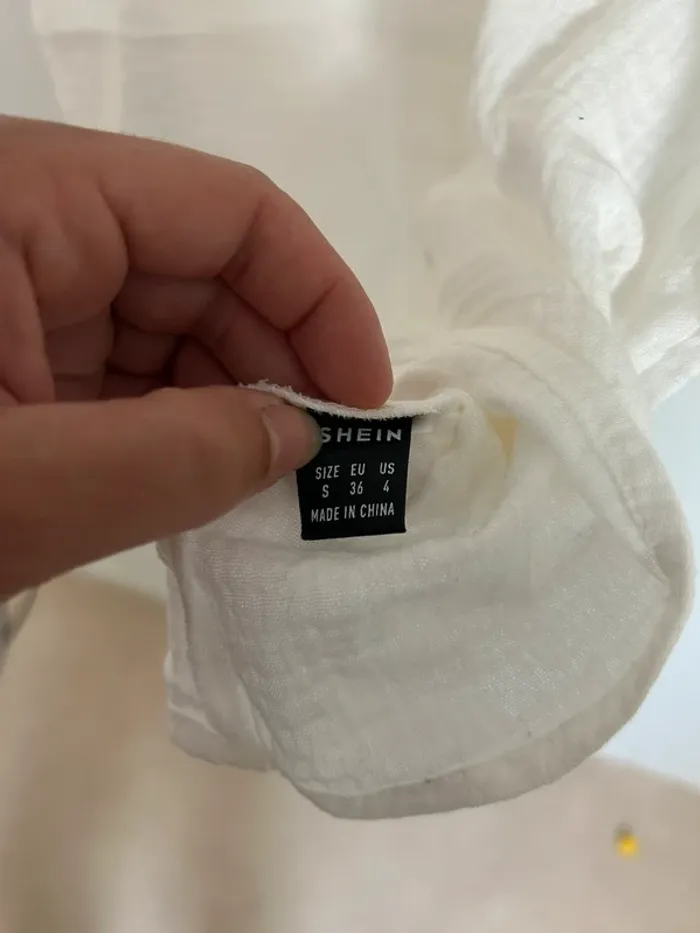 Débardeur blanc femme taille S shein neuf - photo numéro 4