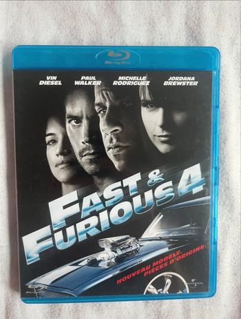Fast and furious 4 Blu-ray