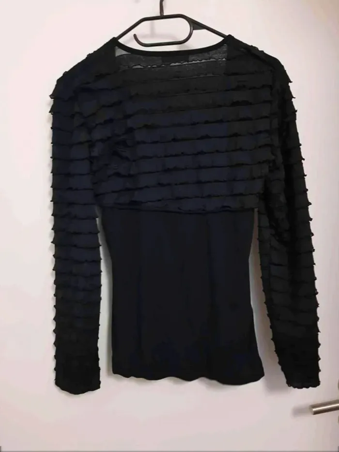 Haut  manche  froufrou  taille 38 40 - photo numéro 5