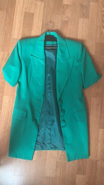Blazer vert + jupe