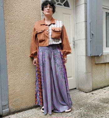 Magnifique pantalon soie