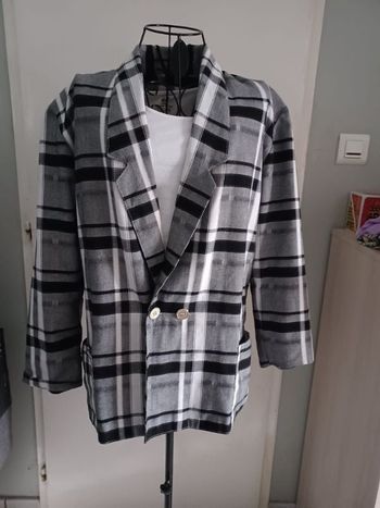 blazer à carreaux t2
