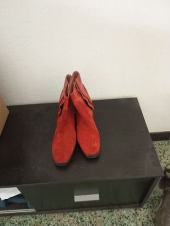 Bottines rouge 