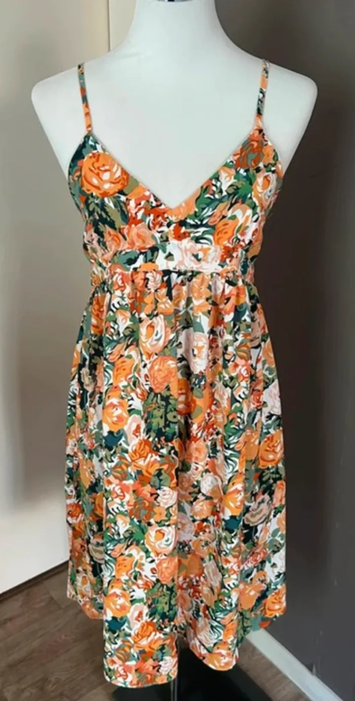 Emi jo robe d’été imprimée, fleurs taille M/L - photo numéro 2