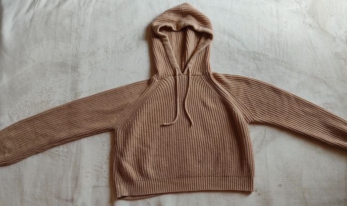 Sweat à capuche en maille marron Jennyfer taille S