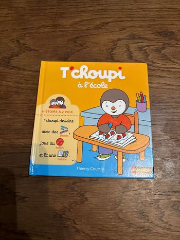Livre T’choupi à l’école