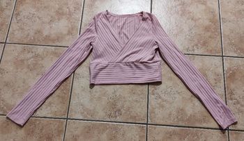 Top manches longues rose XS